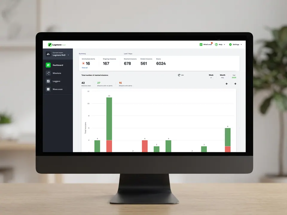 Logmore QR data logger workflow as an alternative to Tempmate data logger readout